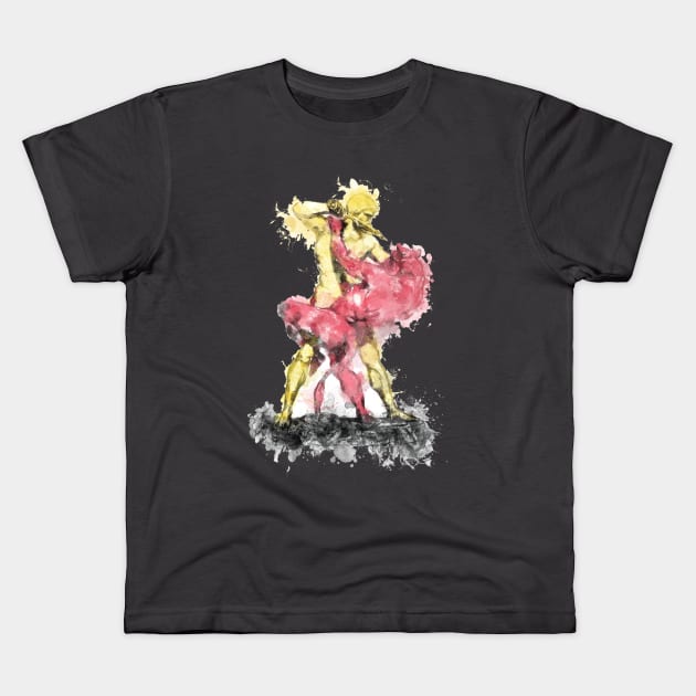 Angel vs Demon Kids T-Shirt by Ryan Rad